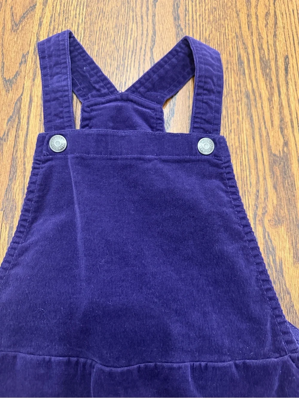 Gymboree Purple Corduroy Pinafore with Pink Owl Applique